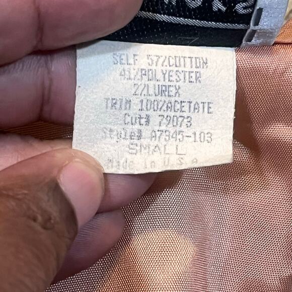 Mirror Vintage 1990s Women's Small Tapestry Vest Christmas Tree Santa Snowman - Picture 7 of 7